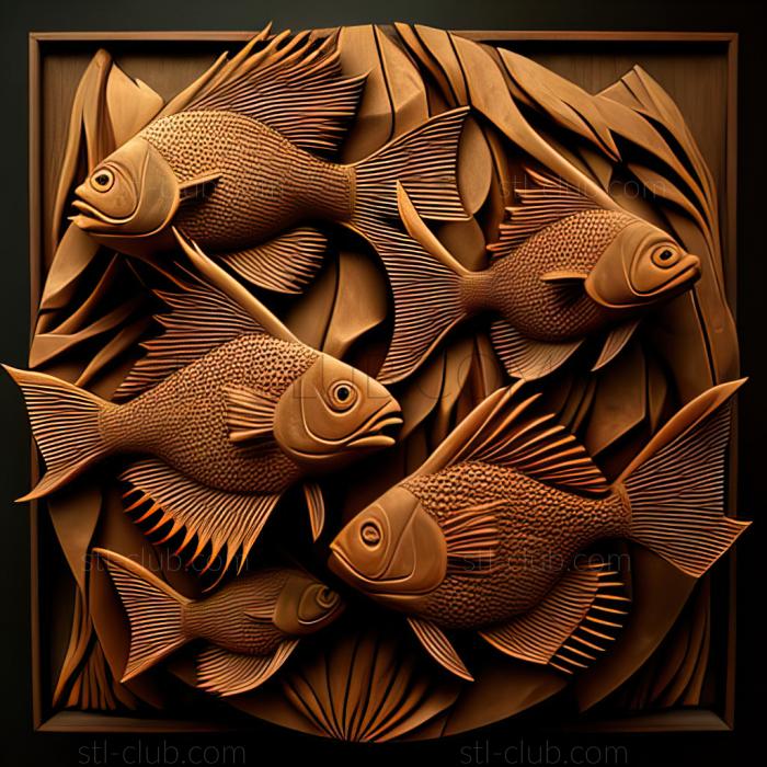 3D model st Senegalese multi   fish (STL)